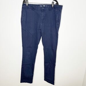 Old Navy Navy Blue Khaki Pants Ultra Slim 36X34